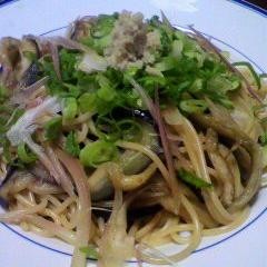 超和風!なす&みょうがのパスタ♪