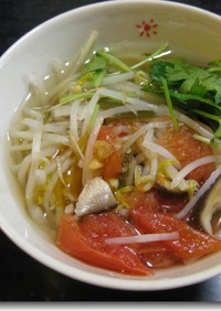 簡単✿トマト入り中華風スープ