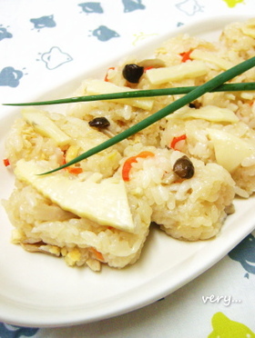 クック膳★簡単♪ツヤツヤもっちりおこわ風
