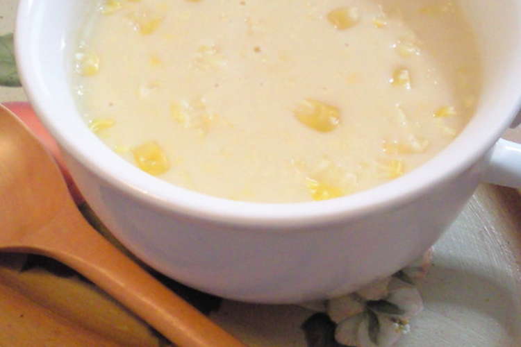たっぷりコーンの贅沢豆乳コーンスープ レシピ 作り方 By みすけちゃん クックパッド 簡単おいしいみんなのレシピが355万品