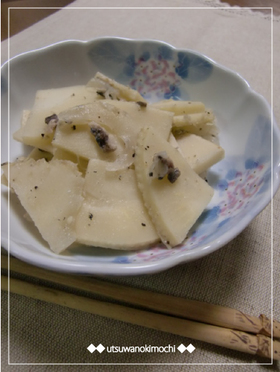 簡単です!筍とアンチョビの炒め物