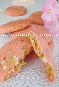カントリーマアム風♪桜のしっとりクッキー