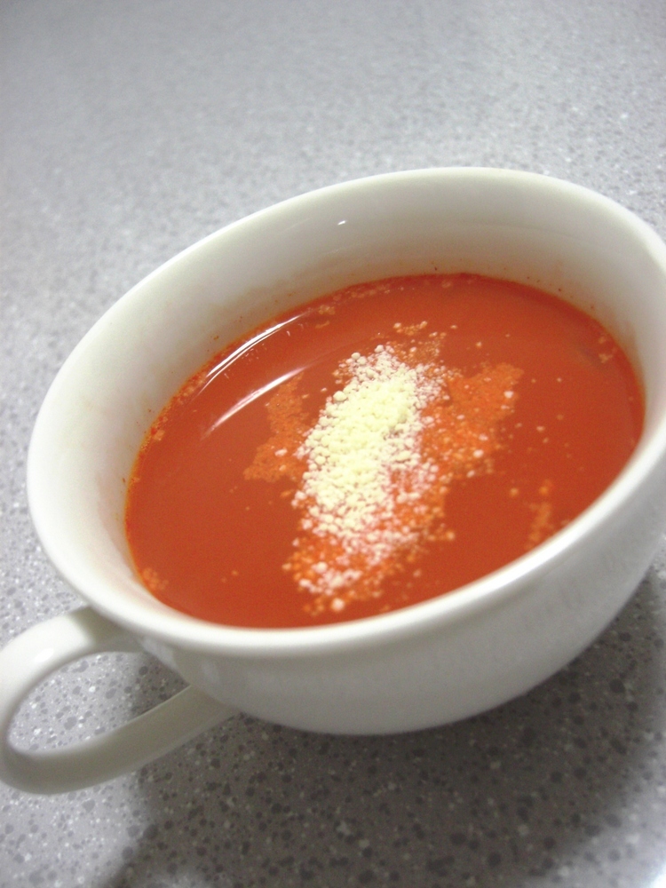 電子レンジで簡単☆マカロニ入野菜スープ♪の画像