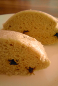米粉黒糖レンジ蒸しパン（卵乳小麦不使用）