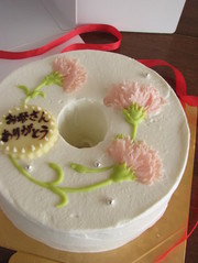 母の日*ケーキにカーネーションを~♪の写真