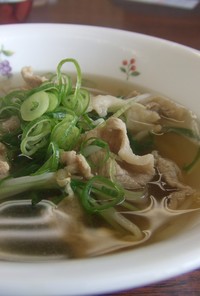 風邪対策☆豚肉と水菜の生姜スープ