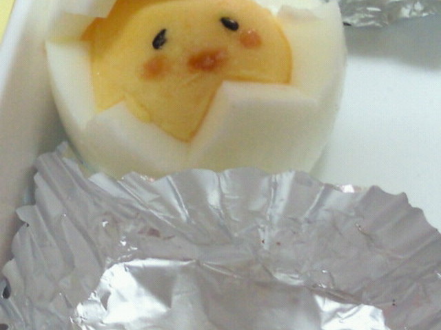 簡単キャラ弁 ゆで玉子でひよこちゃん レシピ 作り方 By いちごみるく クックパッド 簡単おいしいみんなのレシピが355万品
