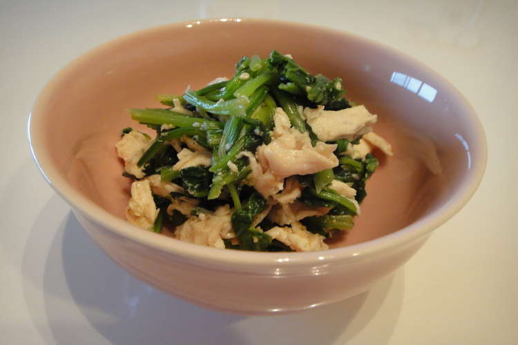 栄養あるある ささみとほうれん草のナムル レシピ 作り方 By Mimoarx クックパッド