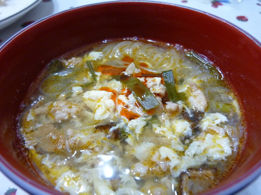 簡単☆酸辣（サンラー）春雨スープの画像