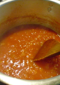 冷凍トマトで作るトマトソース♡