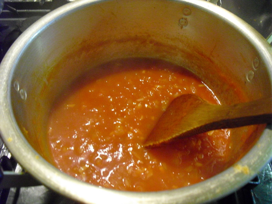 冷凍トマトで作るトマトソース♡の画像