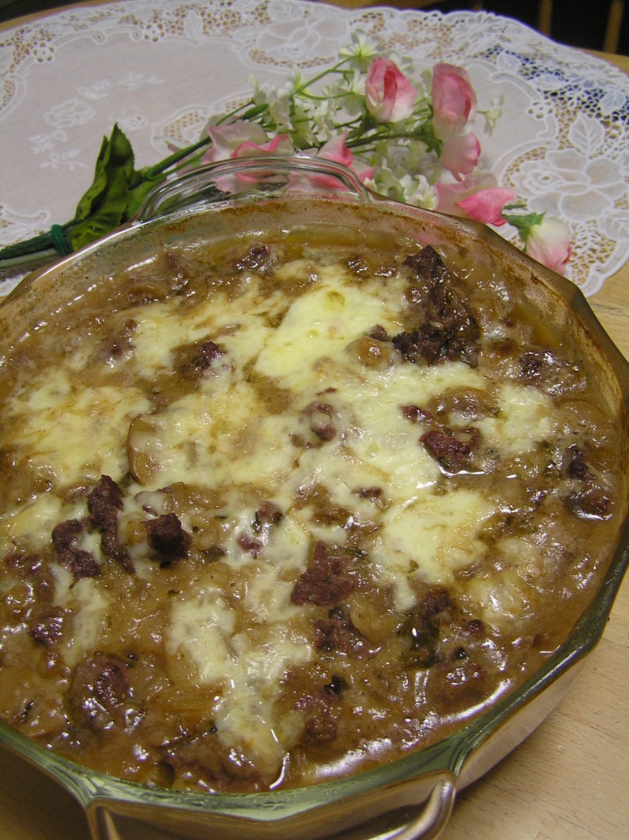 牛ひき肉とズッキーニのキャセロールのレシピ