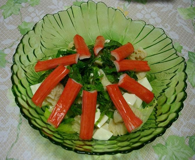 豆腐と貝柱のサラダの画像