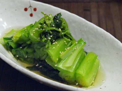 小松菜と三つ葉の香りあえの写真