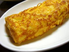玉子豆腐で簡単、だし巻きたまご焼き