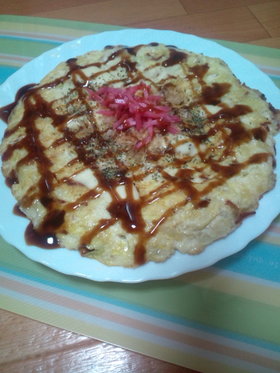 お好み焼き風〜ふわふわお豆腐お焼き☆☆