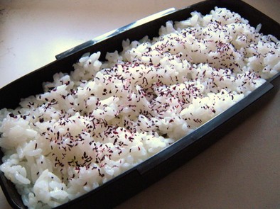 お弁当✿塩昆布とゆかりご飯～partⅠの写真