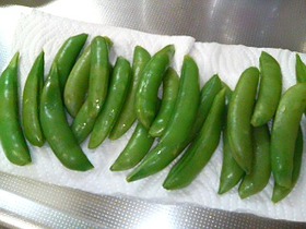 スナップえんどうの簡単な冷凍保存方法