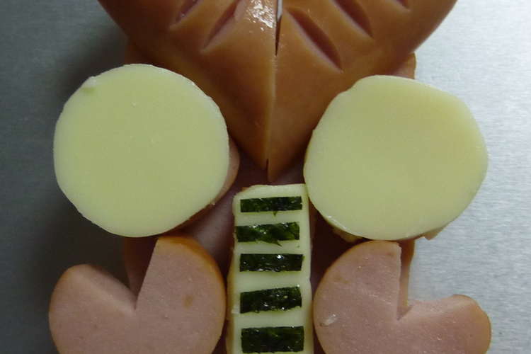 キャラ弁おかず 簡単かわいいバルタン星人 レシピ 作り方 By ｓｕｍｏｍｏｎｇａ クックパッド 簡単おいしいみんなのレシピが360万品