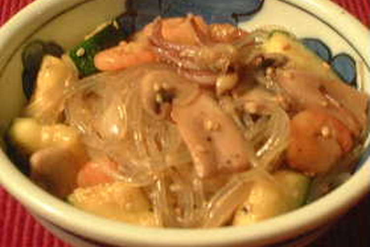 Samsonの海鮮チャプチェ 韓国料理 レシピ 作り方 By Samson クックパッド