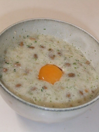 欲ばりご飯❤ふわふわ納豆乳・卵ごはんの写真