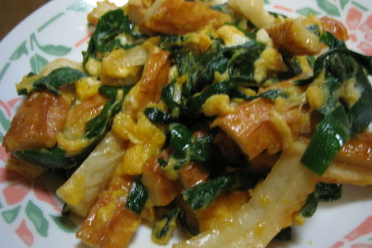 すぐ出来る ちくわとニラの卵とじ レシピ 作り方 By モナ M クックパッド 簡単おいしいみんなのレシピが360万品