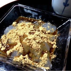 片栗粉&レンジde簡単わらびもち♪