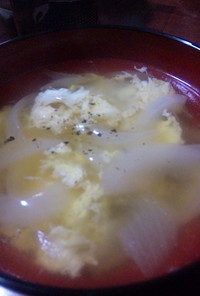新たまねぎの卵スープ