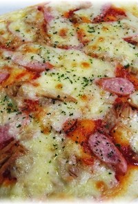 ふんわりパン生地の米粉ピザ!!