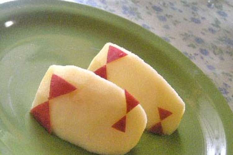 カワイイりんごのリボンカット お弁当に レシピ 作り方 By ひらめきmei クックパッド