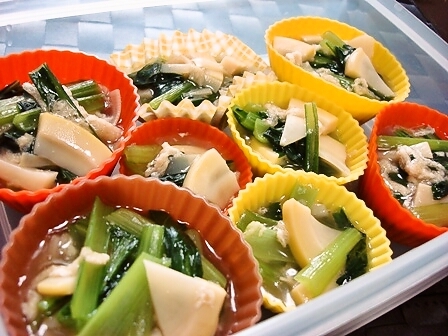 お弁当ストック✿筍と小松菜の和風とろみ煮の画像