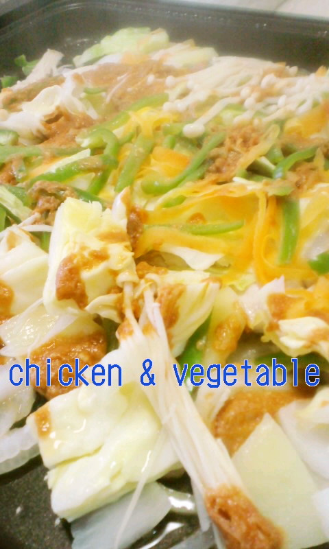 鶏とたっぷり野菜のうまダレ蒸し焼きの画像