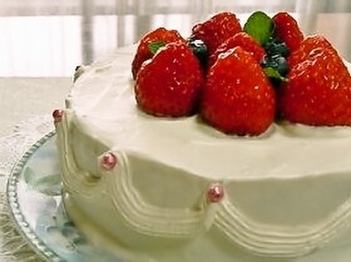 シンプル❤苺のショートケーキの写真