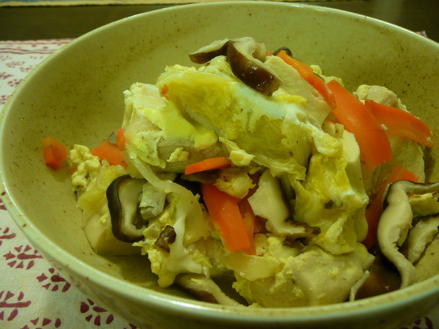高野豆腐と野菜の卵とじの画像