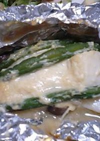 白身魚の味噌ホイル焼き