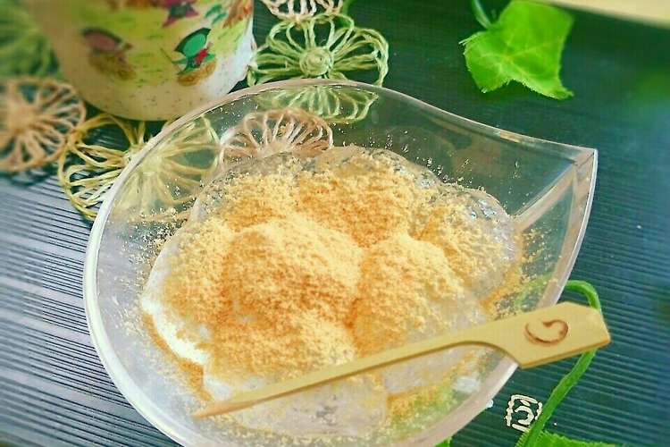 電子レンジで簡単 片栗粉でわらびもち レシピ 作り方 By Ayakoooooo クックパッド 簡単おいしいみんなのレシピが360万品