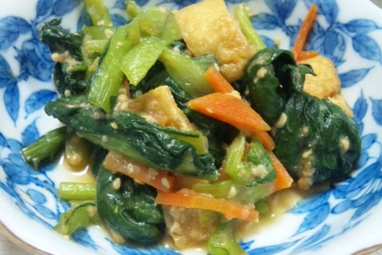 簡単 小松菜のからし酢味噌和え レシピ 作り方 By マメ クックパッド 簡単おいしいみんなのレシピが353万品