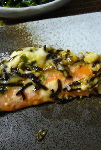 鮭の昆布マヨソース焼き