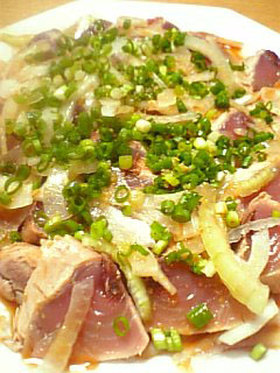 鰹のたたき☆簡単旨だれポン酢で♪
