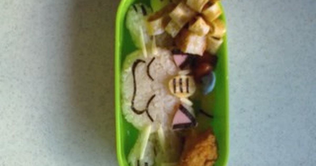 ポケモンのニャース キャラ弁 レシピ 作り方 By 勇気凛々 クックパッド