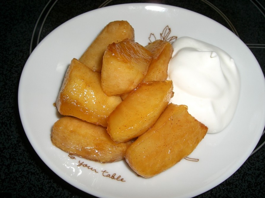 焼きリンゴのメープルシロップ漬けのレシピ