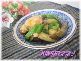 鶏と茄子の治部煮風✿
