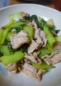 豚肉と青梗菜の炒め物
