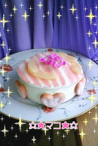 ＊桃のムースケーキ＊