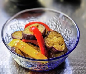 茄子とパプリカの和風マリネ