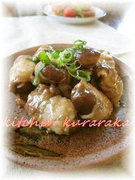しいたけのぐるぐる豚肉巻き焼き