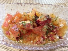 とっても簡単!タコとトマトのマリネ