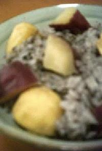 栗＋さつま芋の炊き込みご飯