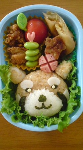 レッサーパンダのキャラ弁