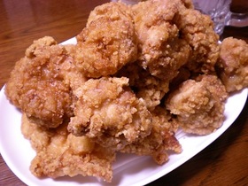 スタミナ源の焼き肉のタレで鶏もも竜田揚げ